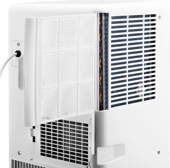 Climatiseur mobile - Eden ED-7016 Climatiseur sur roulettes - Contrôlable via une application et une télécommande - 7 000 BTU – Classe énergétique A - Pour des pièces jusqu'à 60 m³ - Réglage de la température de 16 °C à 31 °C - Fonctions ventilateur et dé