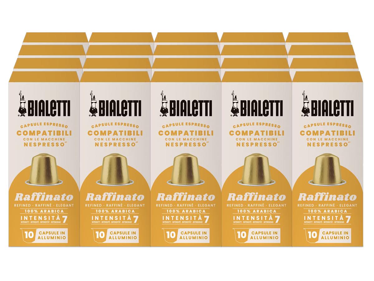 Capsules de café Bialetti Raffinato - Compatibles Nespresso - 10 capsules - Paquet de 200