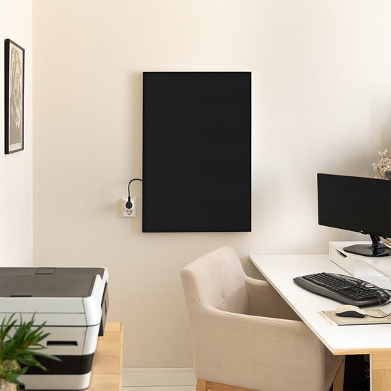 Panneau infrarouge Livn Plus 600 120 x 60 cm noir - Puissance : 600 W - Contrôlable via une application