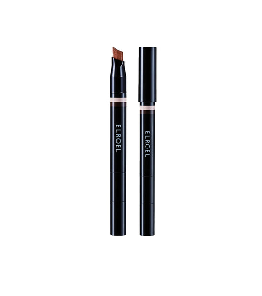 Elroel Eyeshadow Stick Blanc Double Shadow Stick - 01 Gold-Espresso - Texture 3-en-1 - 48h longue durée - 2.5 g