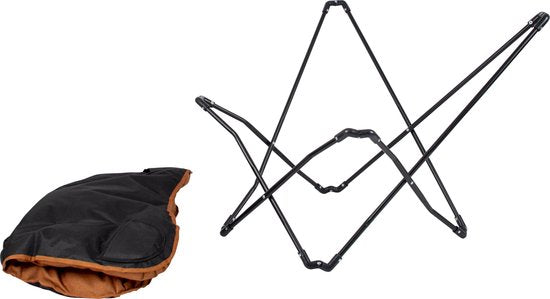 Bo-Camp - Industriel - Chaise papillon - Himrod - Cationique - Argile