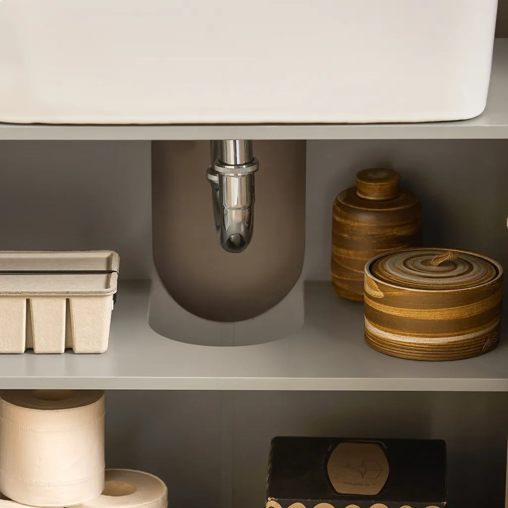 SoBuy Evier Meuble bas avec 2 portes - 60x30x60 cm - Max. 20KG - Couleur bois