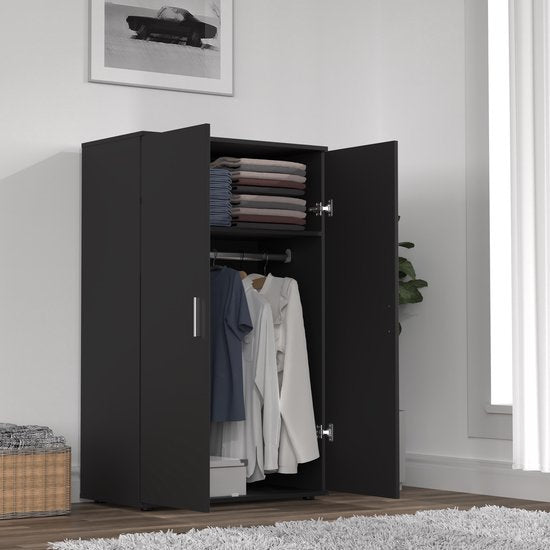 Armoire enfant - penderie et étagère - hauteur 120 cm