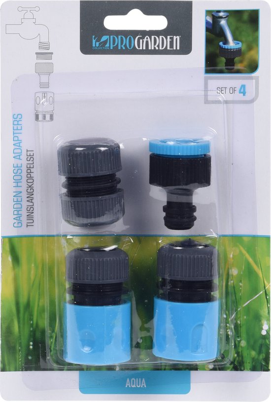 Kits de raccords pour tuyaux d'arrosage Pro Garden | 4 pièces