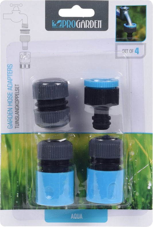 Kits de raccords pour tuyaux d'arrosage Pro Garden | 4 pièces