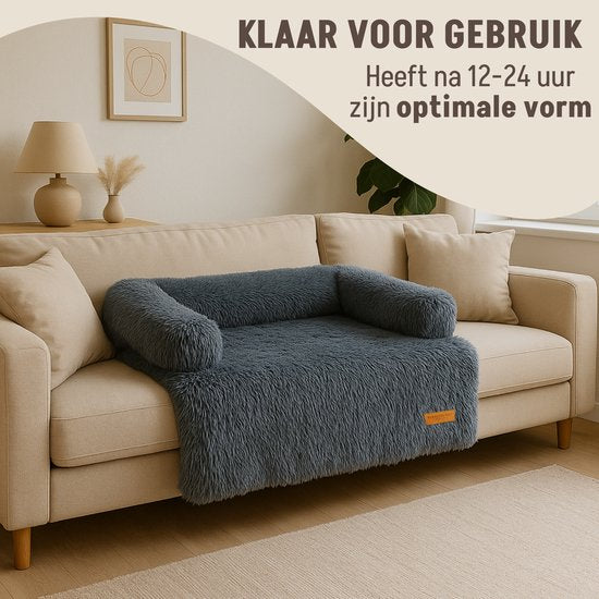 By Cee Cee Original Dog Rug Bench - Panier pour chien - Premium - Entièrement dézippable - Dark Grey- 102x90 - Size L