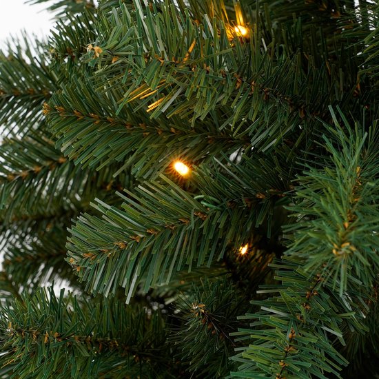 Black Box Trees Bedford Artificial Christmas Tree with LED Lights - H185 x Ø110 cm - Vert