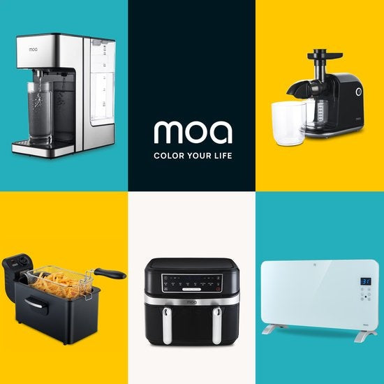 MOA Smart Glass Panel Heater with WiFi - Chauffage électrique - Convecteur - Panneau chauffant - Chauffage portable - Blanc - PH15W