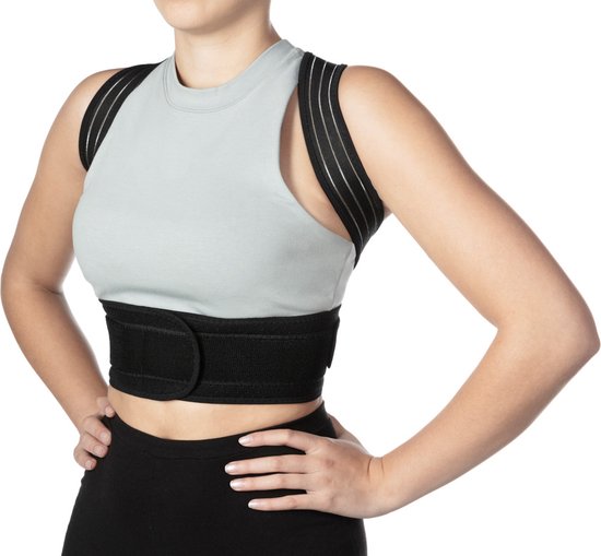 Mycare+ Backband - Taille XL - Correcteur de posture - Contre le mal de dos - Lavable - Hommes et Femmes
