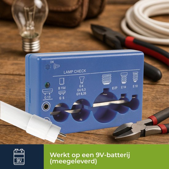 Testeur de lampes Velleman VTTEST8 - Indicateur sonore et visuel - Universel