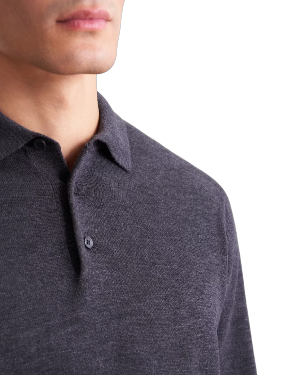 Polo-pull en maille pour homme Seidensticker - Bleu marine - Taille M - 100 % coton