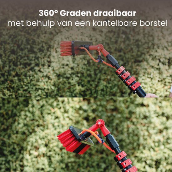 Balai à eau télescopique Nexxt - Brosse à eau - 7 m - Orange