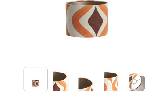 Light & Living - abat-jour - Cookie - multicolore - tissu - Ø 20 cm - E27 - 2220522