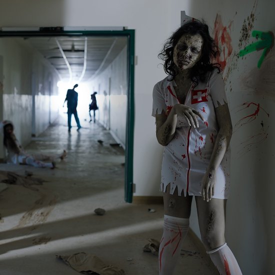Dressforfun déguisement femme infirmière zombie sexy M - déguisement halloween déguisement fête déguisement carnaval déguisement fête déguisement carnaval - 300063