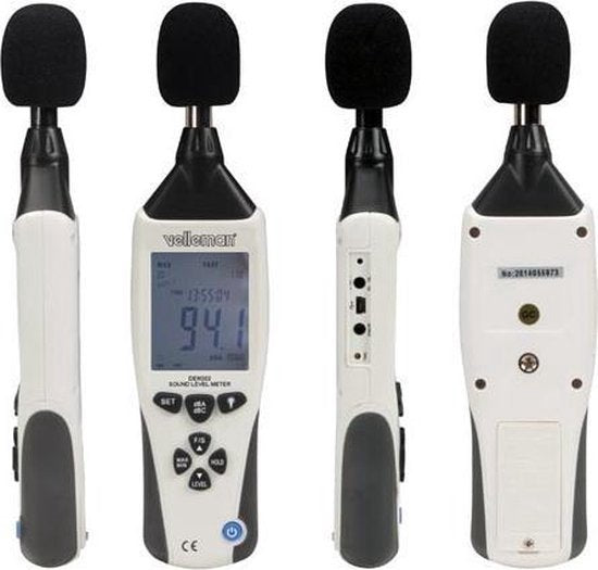 Velleman Professional sonomètre, enregistreur de données, interface usb, 262144 mesures, windows os