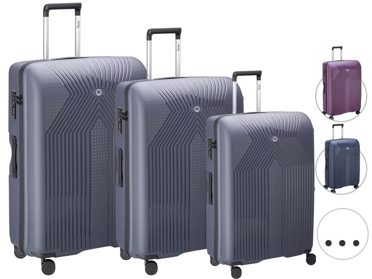 Valises à roulettes emboîtables Delsey Ordener - Lot de 3 - Violet - Tailles 803, 810 et 821