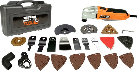 Vibrarazer Pro series - Oscillant - 250 watts - Accessoires inclus - Outil multifonctionnel tout-en-un