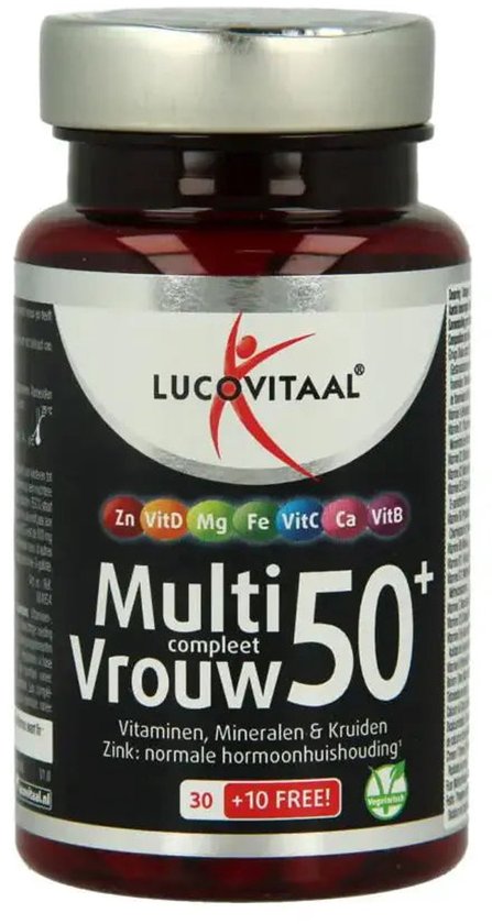 Lucovitaal Multi Femme Complet 50+ au ginkgo biloba, 40 gélules