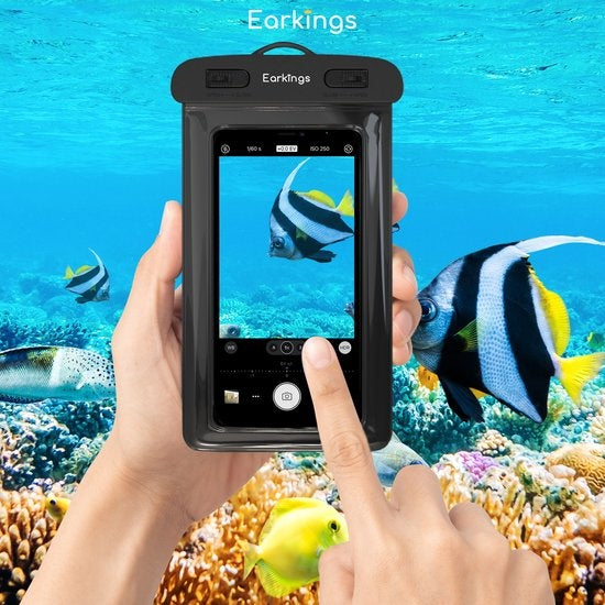 Etuis de téléphone étanches - Drybag Set of 2 - Etui de téléphone sous-marin pour tous les téléphones - Etui de téléphone étanche Earkings