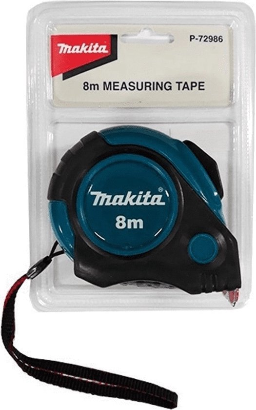 Makita P-72986 Mètre à ruban 8 mètres - Mètre à ruban - Ruban de mesure - 8 m / 26 ft