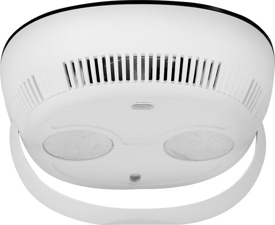 Smartwares FGA-13950 Moniteur de qualité de l'air - CO₂, dioxyde de carbone, température et humidité - Capteur et batterie de 10 ans - Indication de couleur LED, alarme de ventilation - Pour la maison, le bureau, la chambre à coucher, l'école, l'environne