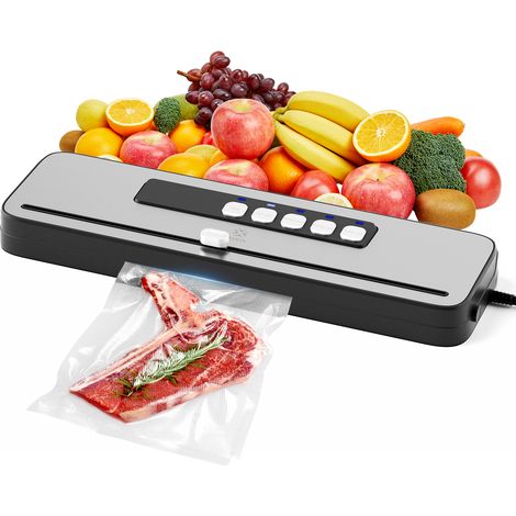 Machine sous vide Woox Compact – Mise sous vide d'aliments secs et humides – 38,5 x 11 x 5,5 cm – Noir