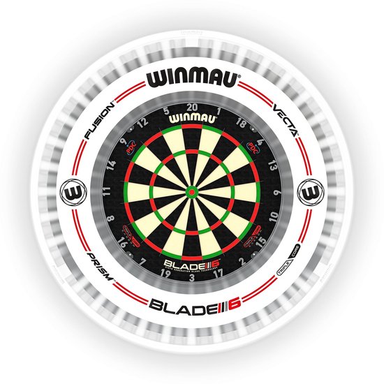 Ensemble Winmau Plasma Ice Light Pro-Line Surround, blanc