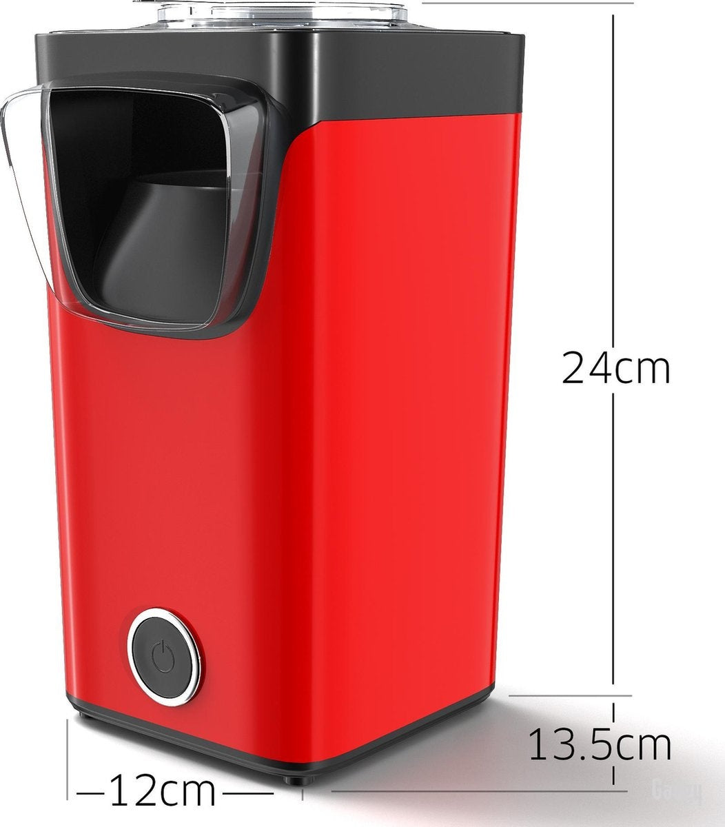 Gadgy Popcorn Machine - Hetelucht Popcornmaker - 1100 watt - met Maatschep - Popcornmakers kinderfeestje