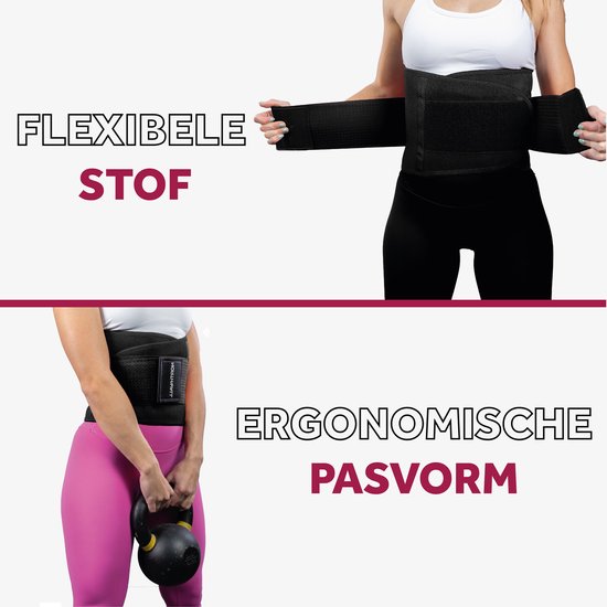 Northwall® Back Brace pour le bas du dos - Correcteur de dos pour un soulagement immédiat de la douleur, soutien du dos et confort - Correcteur de posture - Back Brace Noir XXL (Taille : 121 - 140 cm)