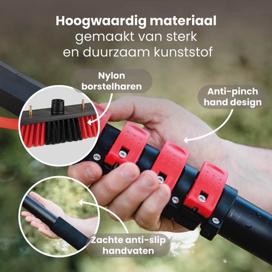 Balai à eau télescopique Nexxt - Brosse à eau - 7 m - Orange