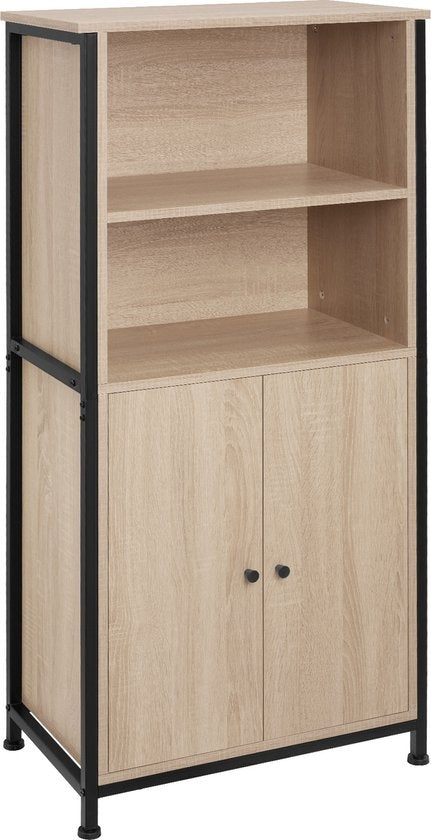 tectake - Armoire murale Doncaster 60x38x125cm - brun clair industriel