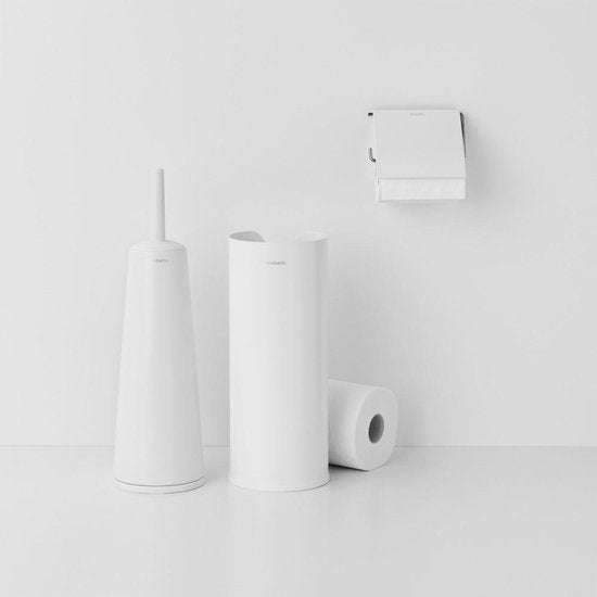 Ensemble d'accessoires de salle de bains Brabantia ReNew - 3 pièces - Blanc