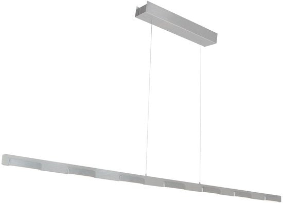 Suspension Bloc 3297ST en acier, 171 cm, hauteur réglable grâce à un système de levage par câble Steinhauer, design moderne, intensité réglable à l'aide d'un variateur externe