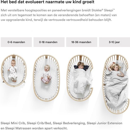 Drap-housse pour lit junior Stokke® Sleepi™ - 165 cm - Blanc