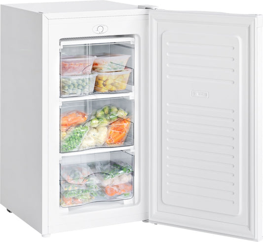 KitchenBrothers Freezer - 64L - Compact Table Top - 3 tiroirs de congélation - Congélateur - Freestanding - White