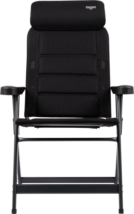 Crespo - Chaise de plage - M - AP/237 - Air-Deluxe - Compact - Noir - Modèle 2025