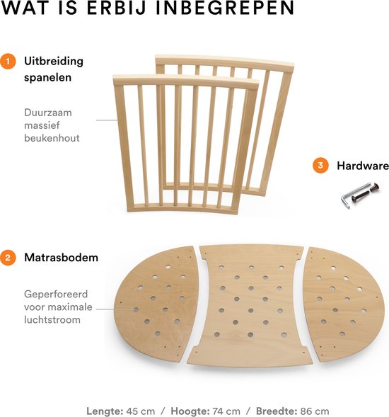 Kit d'extension pour lit bébé Stokke® Sleepi™ - Natural