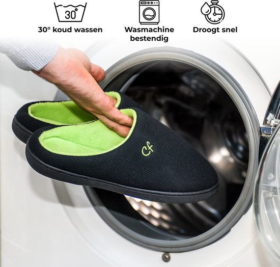 Chaussons Hommes - Chaussons - Taille 44/45 - Noir - Antidérapant - Comfeet