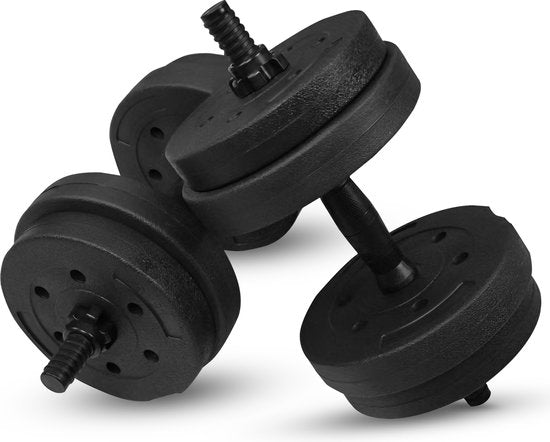 Fitby Dumbells 10 kg - Jeu de poids - haltères réglables - Fitness - jeu d'haltères - jeu d'haltères