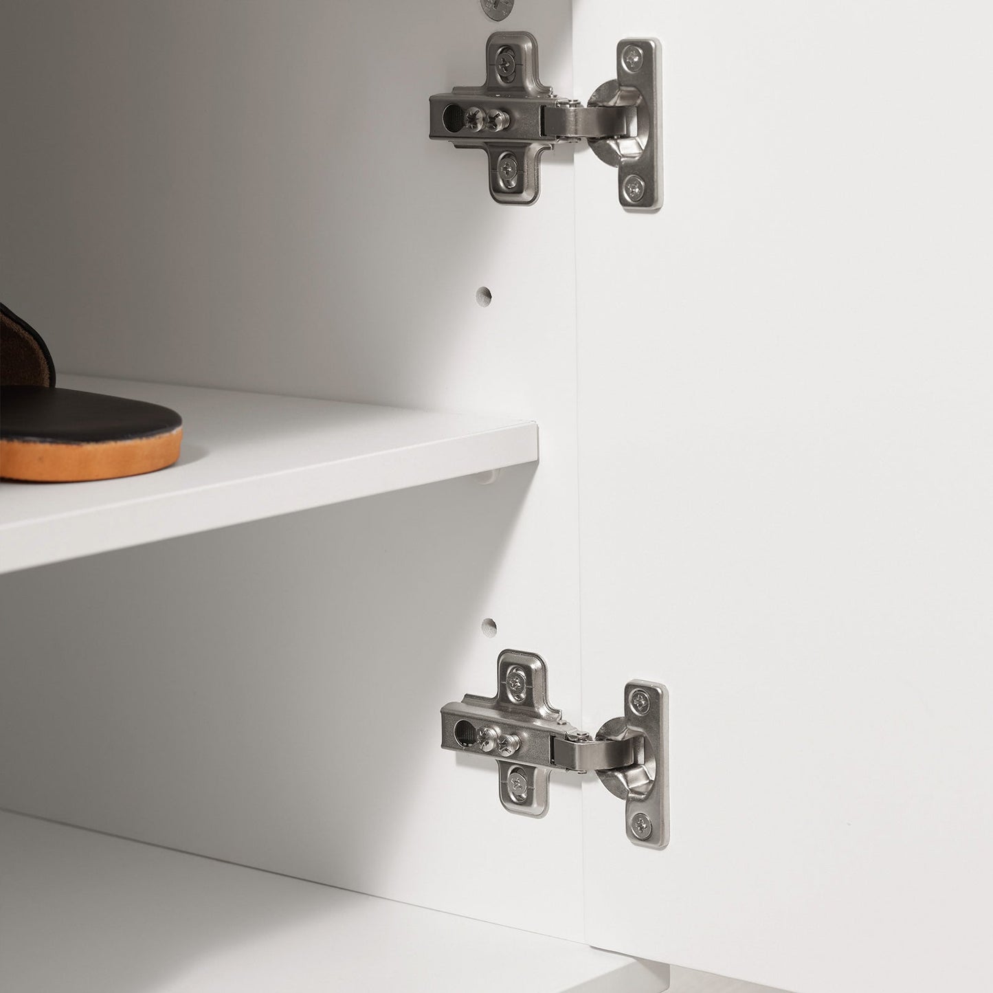 Banc à chaussures SoBuy FSR117-W, 2 portes, siège rembourré, 60 x 35 x 45 cm, blanc