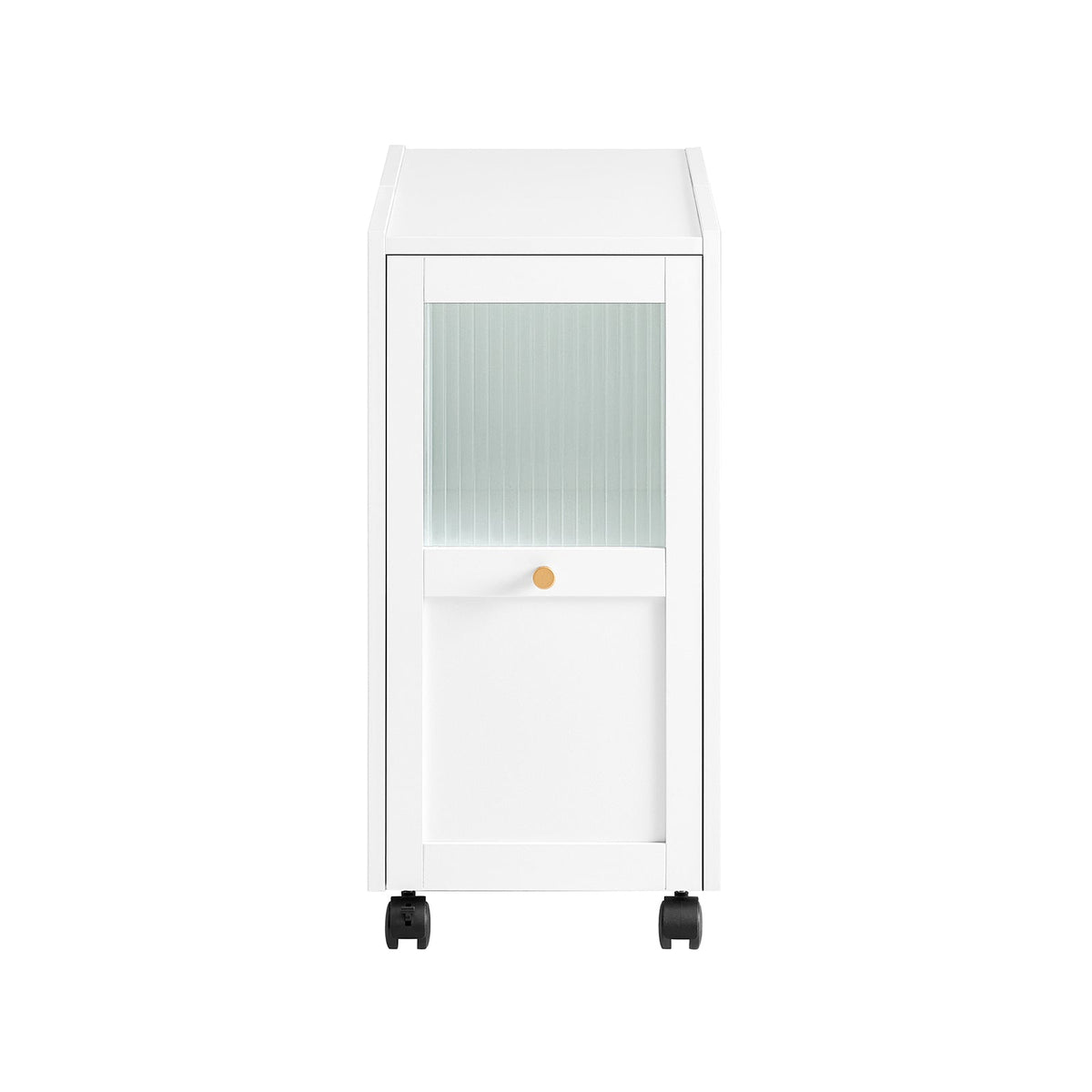 SoBuy FBT150-W Armoire à dossiers, chariot d'archivage, support d'imprimante et étagère de rangement pour le bureau - blanc, 31 x 60 x 70 cm