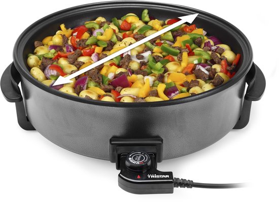 Tristar Casserole électrique XXL - 1500W - PZ-9146 - Avec thermostat - Température maximale 250⁰ C - Sans PFAS