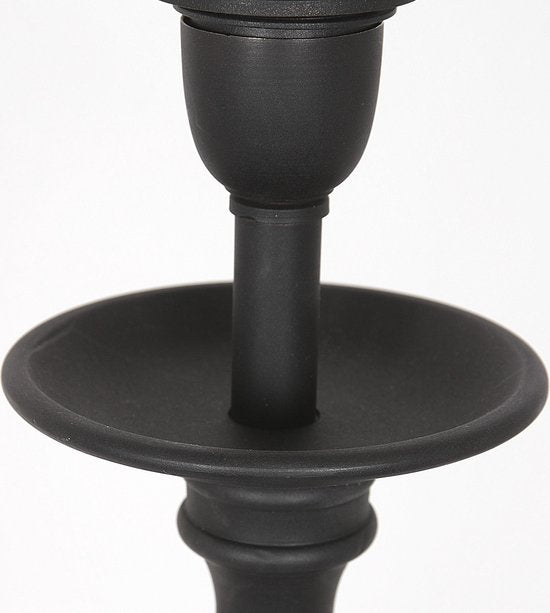 Anne Lighting Lampe à poser Lyons - noir - métal - 15,5 cm - douille E27 - 3467ZW