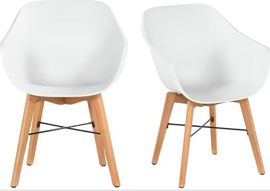 2x Hartman Iris Chair | Natural White