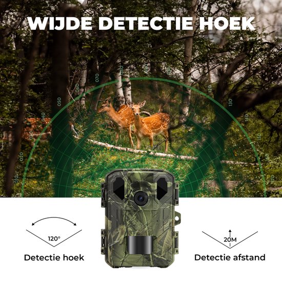 Caméra Denver pour animaux sauvages avec vision nocturne - 4K Ultra HD - 50MP - écran LCD - étanche - WCS5023