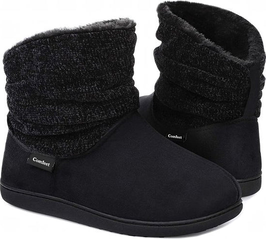 Chaussons Dames - Chaussons - Taille 42/43 - Noir - Antidérapant - Comfeet