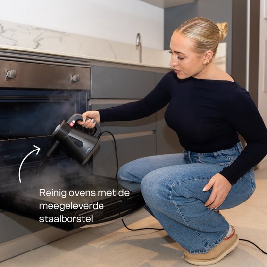 Techweise TS Compact Handheld Steam Cleaner - 15 Accessories - 1200W 2.6 Bar- Wet & Dry function - Handheld Steam Cleaner