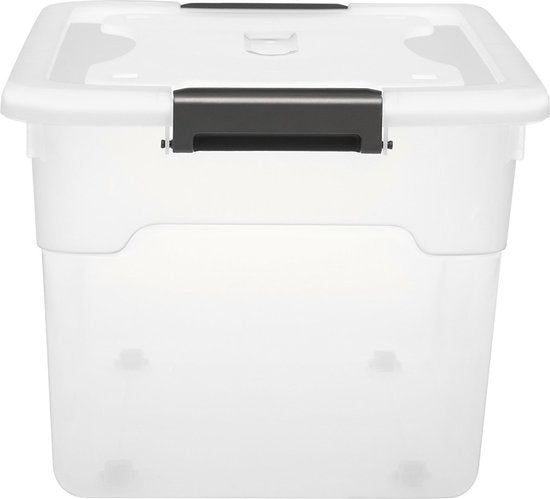 Boîte de rangement / Boîte de rangement 45 L - Plastique - 4 pièces - Couvercle inclus