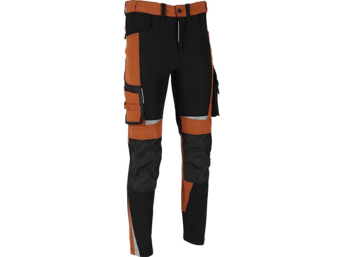 Pantalon de travail Lahti Stretch - Marron-Noir - taille M