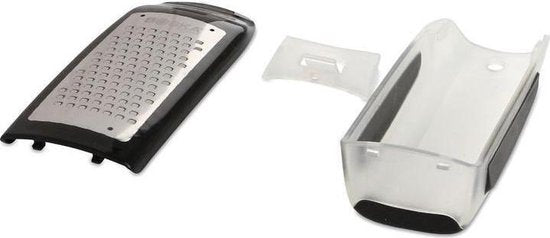 Boska Easy Grater - Râpe de table - Acier inoxydable - Noir - Avec bac de récupération